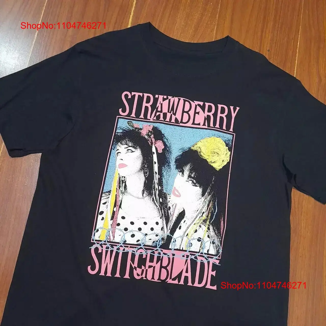 Vintage Fashion Jersey - 빈티지 STRAWBERRY SWITCHBLADE T 셔츠 반팔