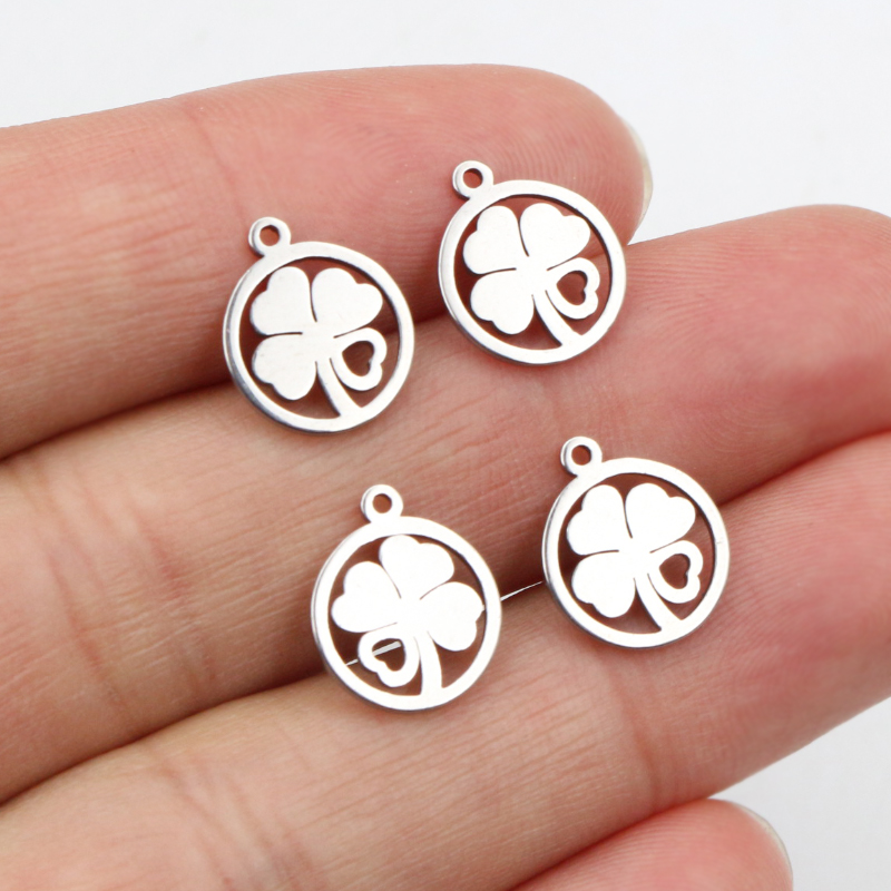 Vintage Fashion Online - 30pcs 12x10mm 매력 316 스테인레스 스틸
