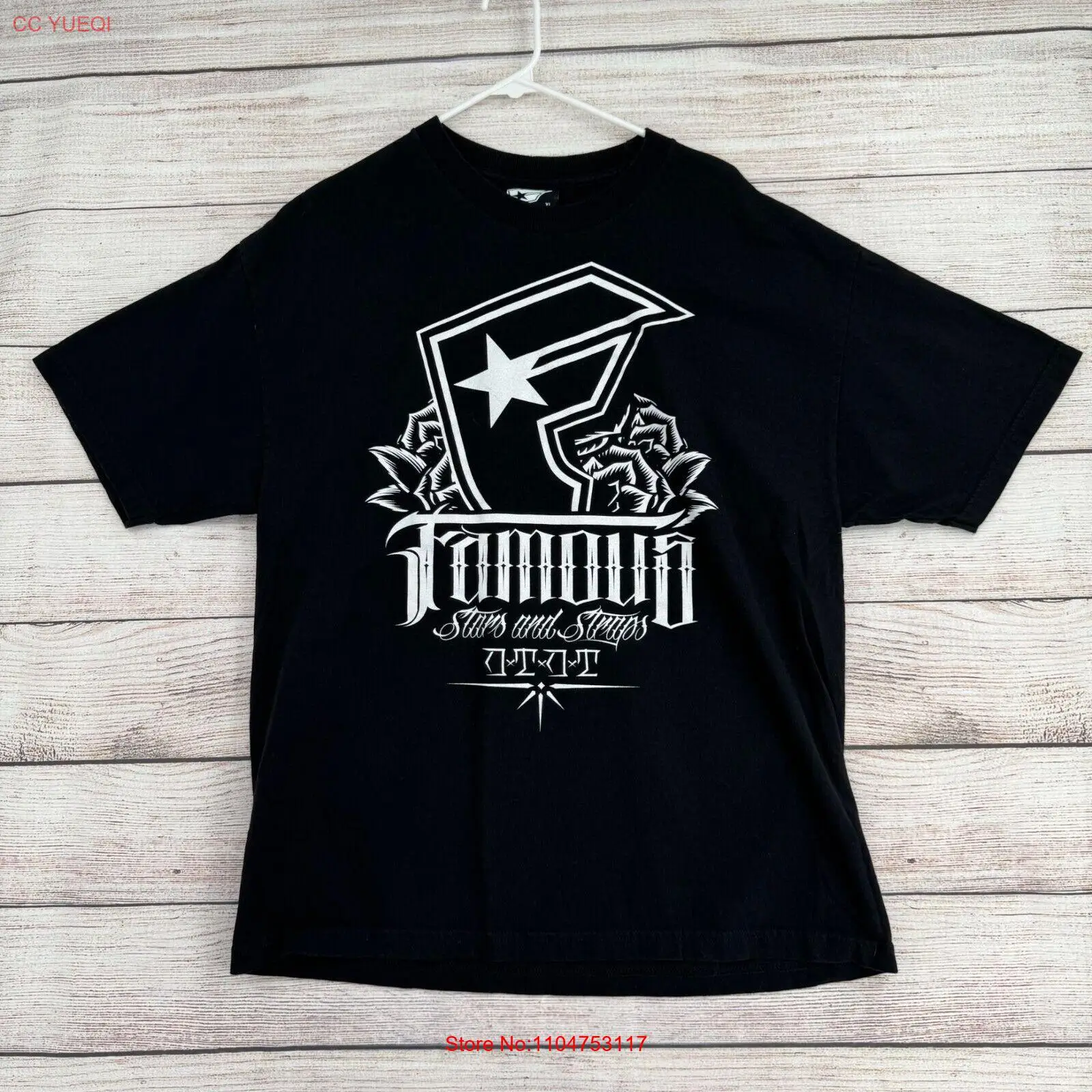 Vintage Fashion Jersey - 빈티지 유명 스타와 스트랩 로고 T