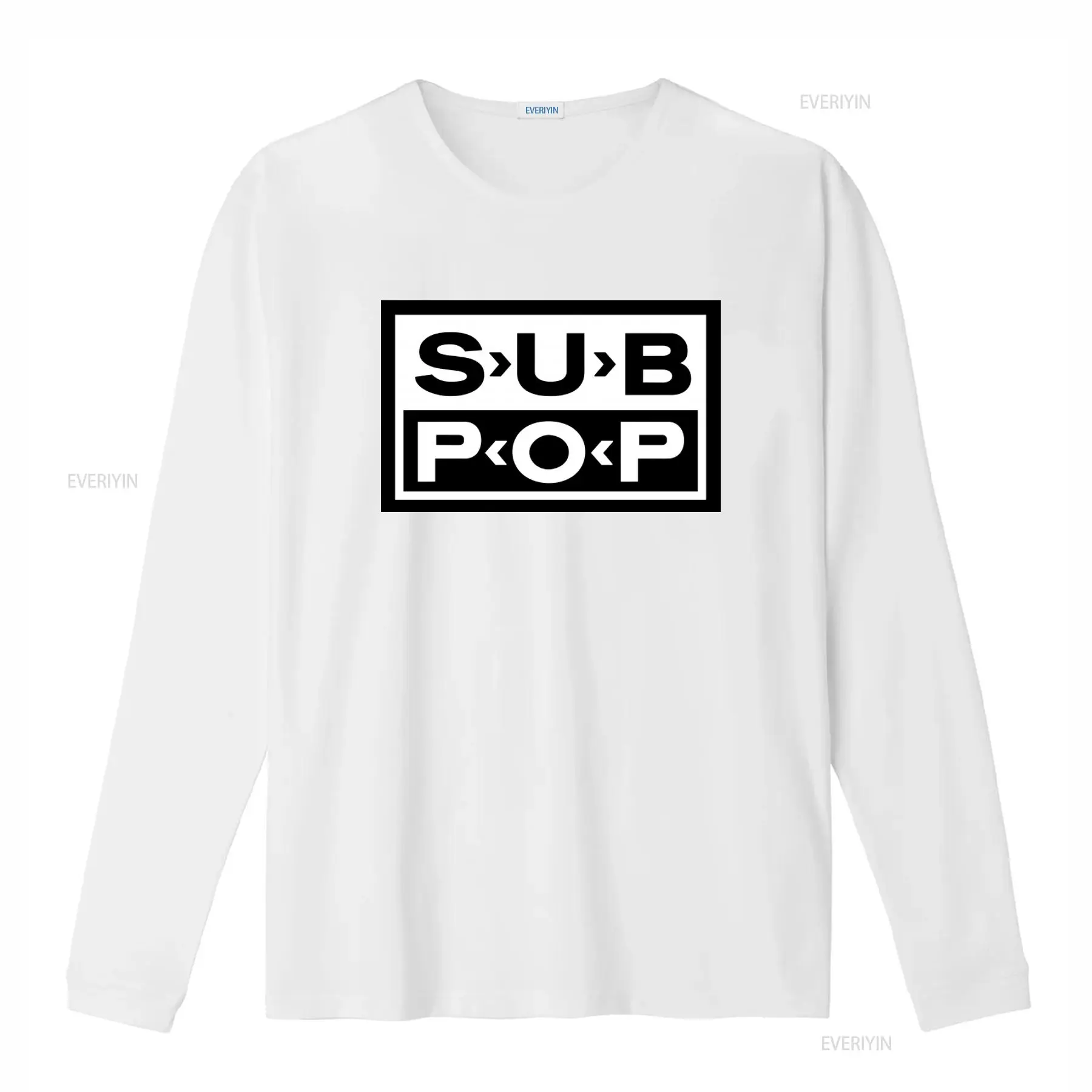 서브 팝 로고 티셔츠 블랙 화이트 프린트 레트로 스타일 - Vintage Fashion Jersey 리뷰 및 가격