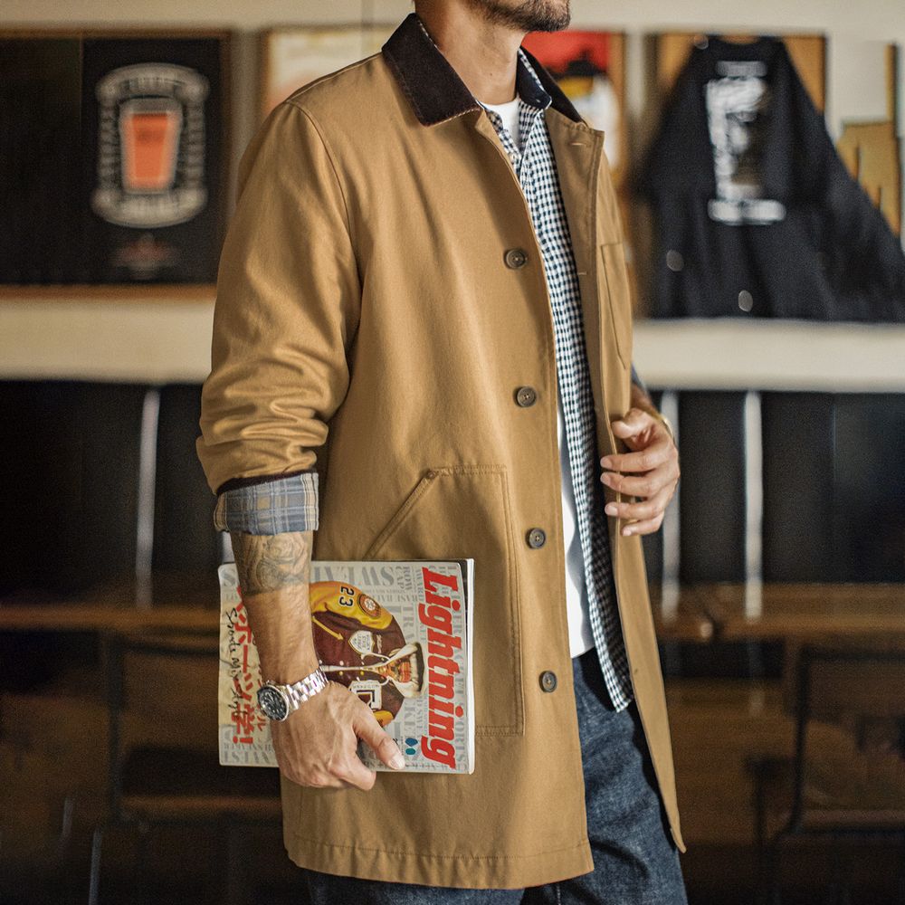마덴 남성 빈티지 미시간 재킷 카키 중간 길이 트렌치코 - Vintage Windbreaker Nylon 리뷰 및 가격
