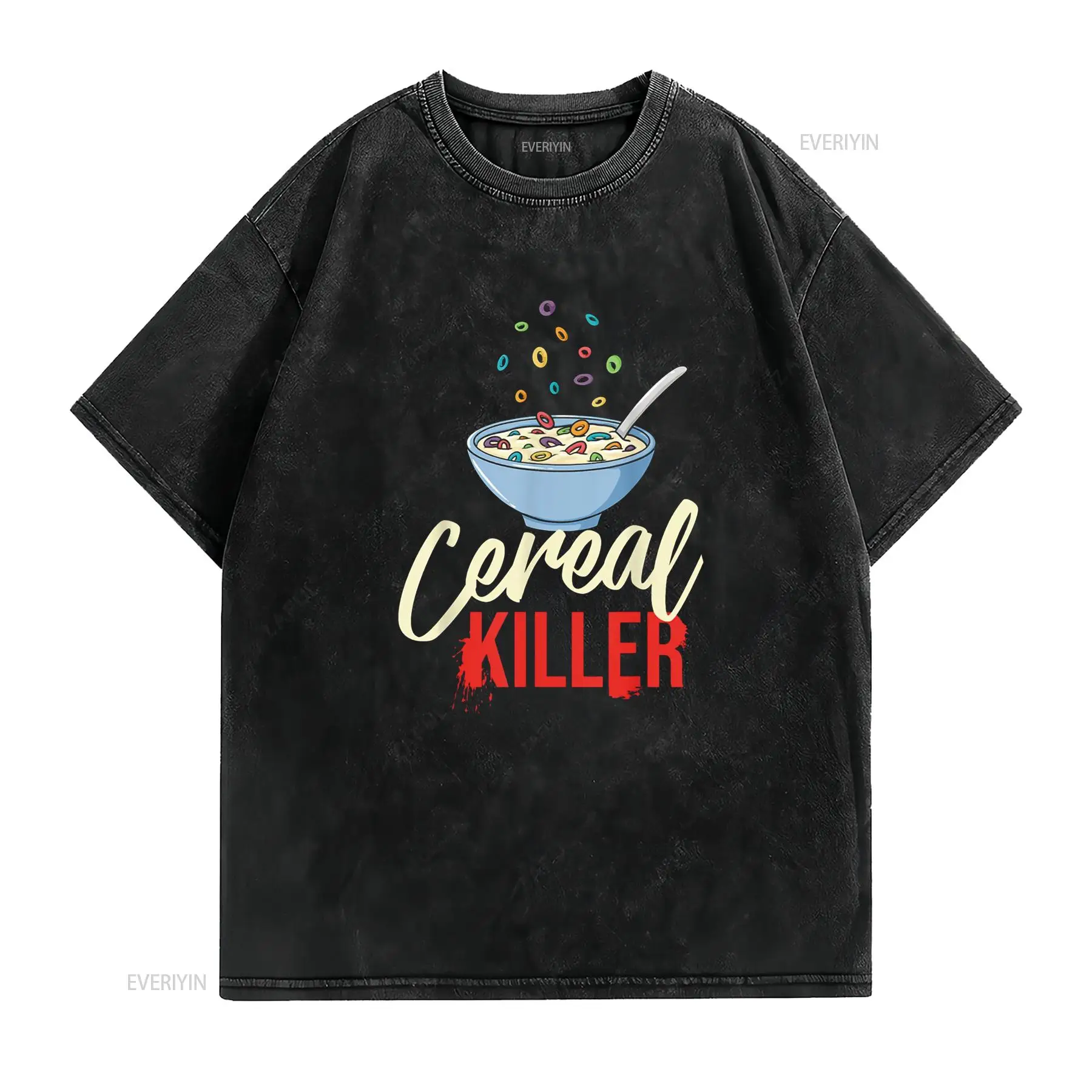 시리얼 킬러 볼 박스 브렉퍼스트 티셔츠 빈티지 워시드  - Vintage Fashion Jersey 리뷰 및 가격