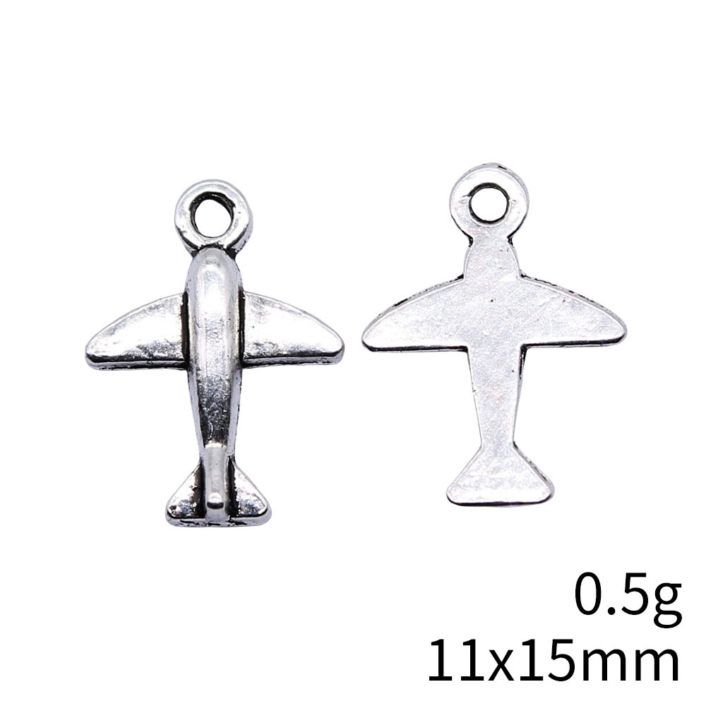 10개 11x15mm 앤틱 실버 컬러 항공기 참 펜던트 - Vintage Fashion Stores 리뷰 및 가격