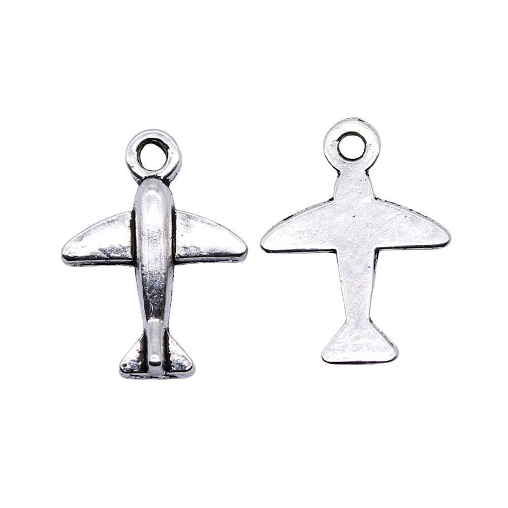 10개 11x15mm 앤틱 실버 컬러 항공기 참 펜던트 - Vintage Fashion Stores 리뷰 및 가격