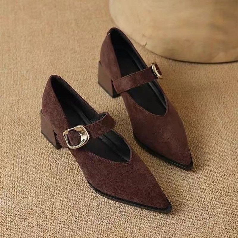 여성용 빈티지 메리 제인 스타일의 굽이 높은 펌프스,  - Vintage Fashion Online 리뷰 및 가격