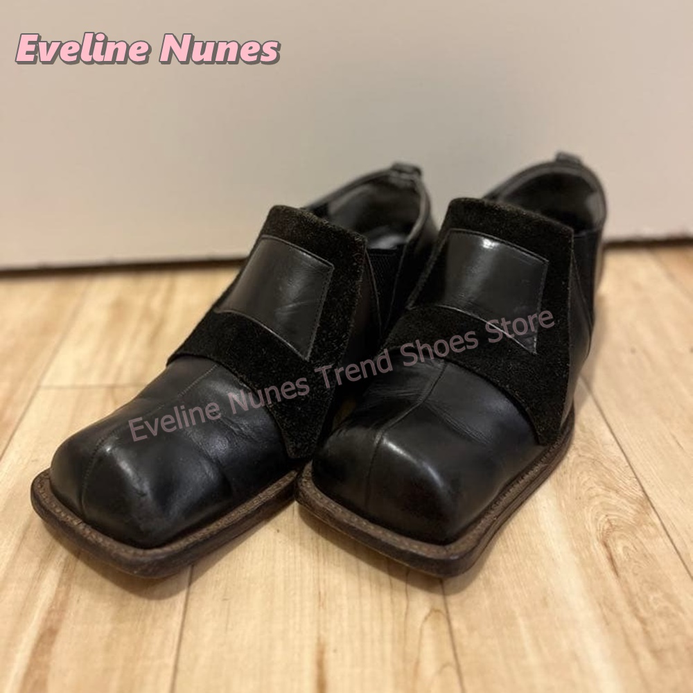 여성 레트로 스퀘어 토 패션 펌프스 청키 힐 인조 스웨 - Vintage Fashion Dresses 리뷰 및 가격