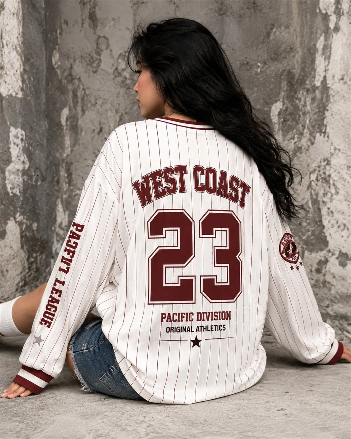 웨스트 코스트 23 야구 유니폼, 여성용 긴팔 빈티지  - Vintage Fashion Jersey 리뷰 및 가격