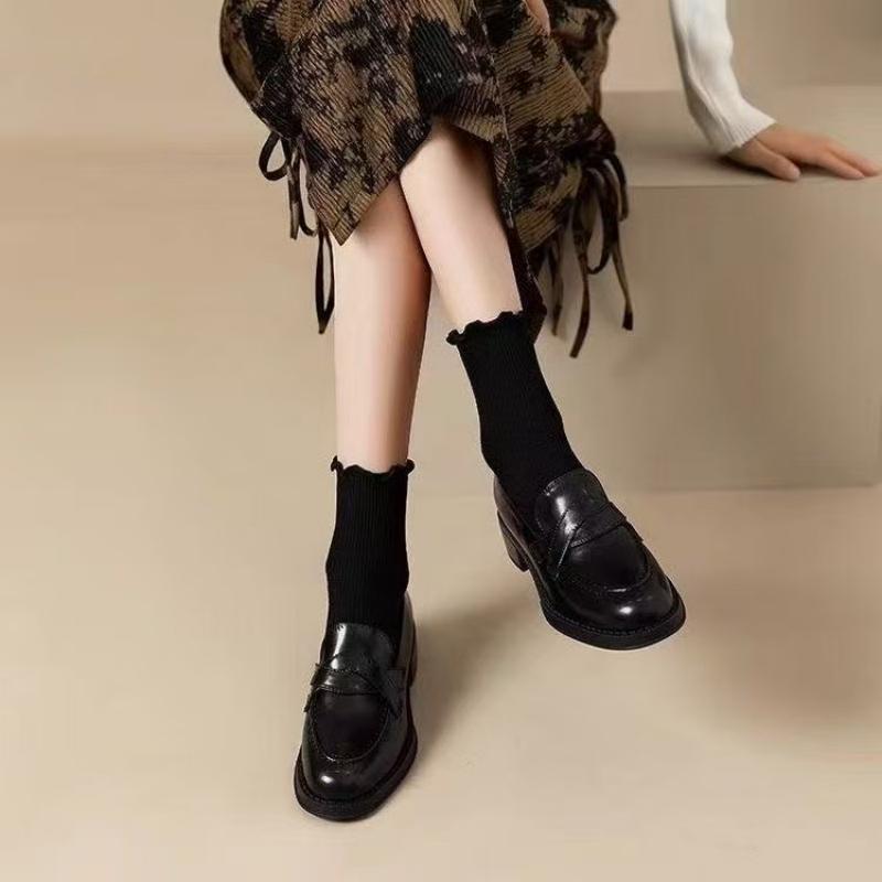 여성 빈티지 페니 로퍼 슬립온 낮은 로우 통굽 정장화  - Vintage Fashion Dresses 리뷰 및 가격