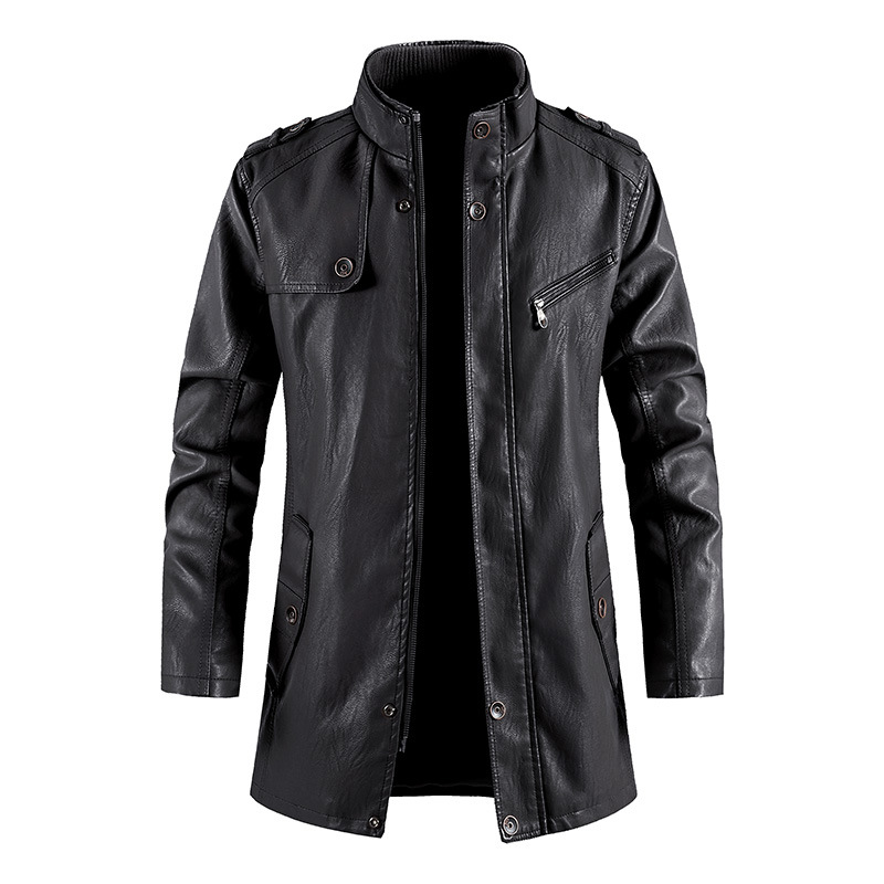 중간 길이의 인조 가죽 모터사이클 재킷 남성용, 스탠드 - Vintage Windbreaker Nylon 리뷰 및 가격