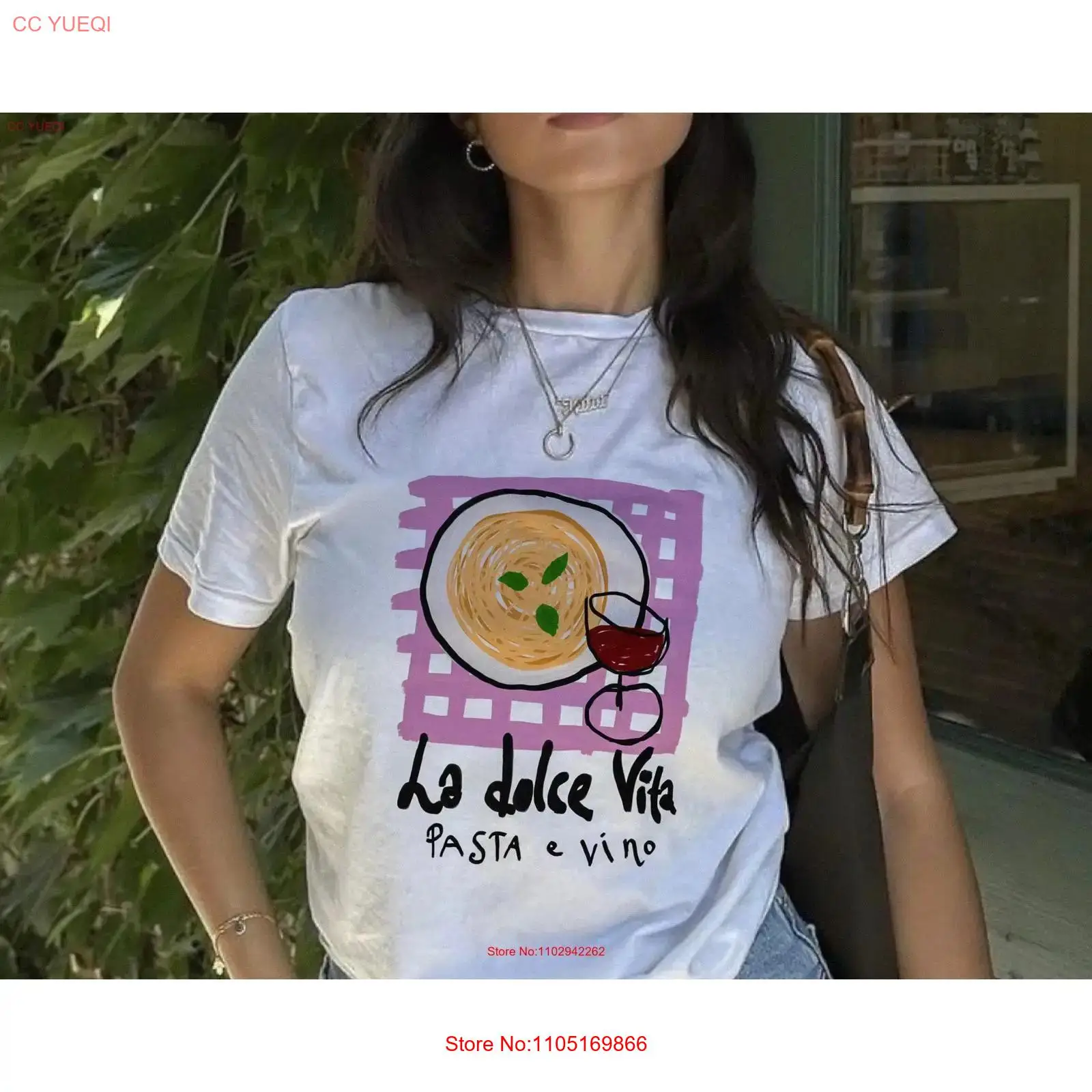 La Dolce Vita 파스타 티셔츠 빈티지 워시드  - Vintage Fashion La 리뷰 및 가격