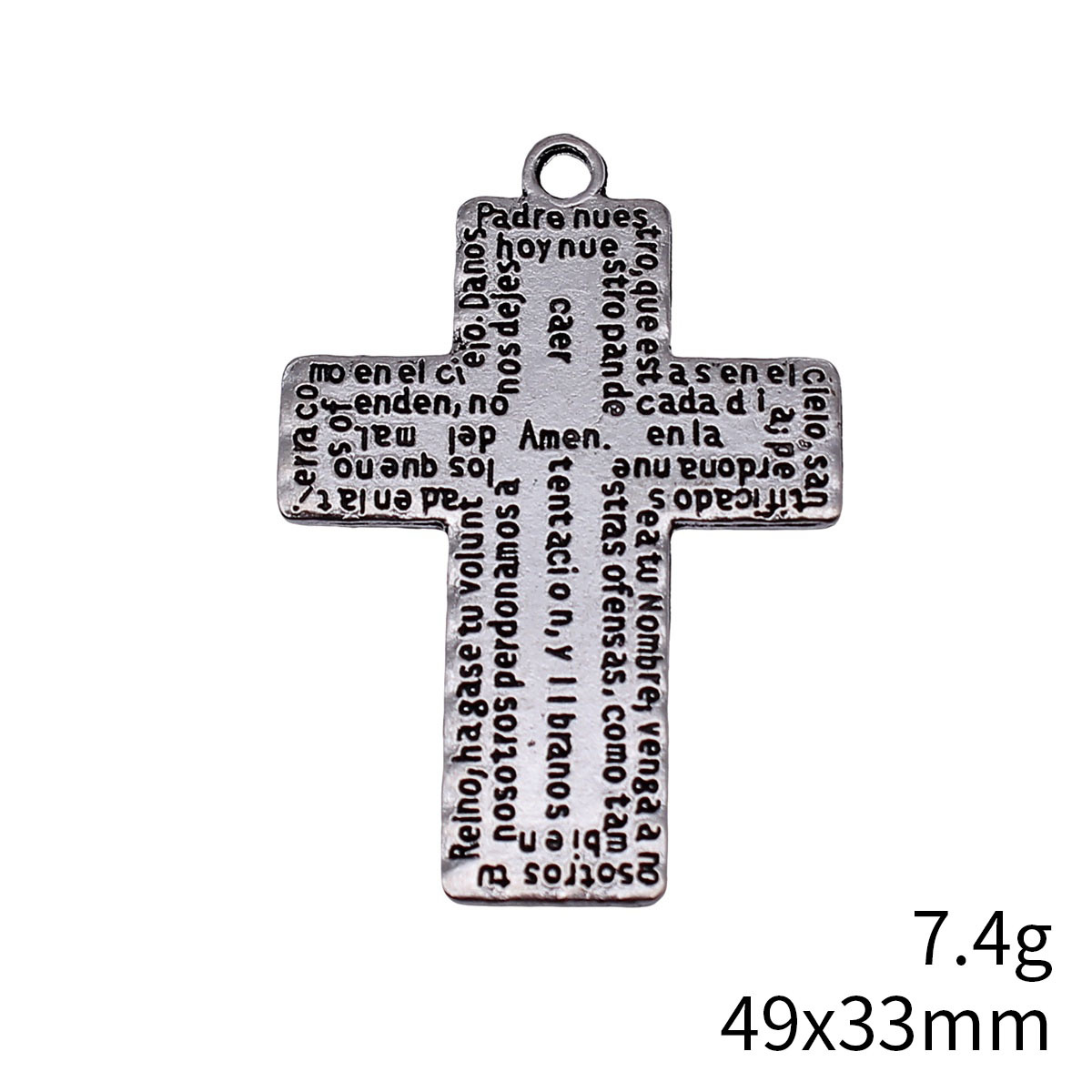 2개 49x33mm 앤틱 실버 색상 양면 성경 구절 십 - Vintage Fashion Stores 리뷰 및 가격